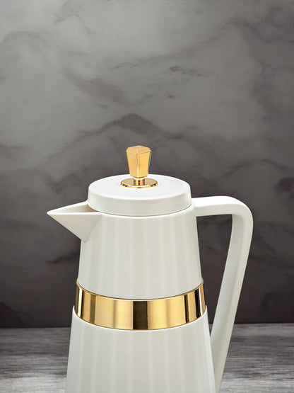 Almarjan Vacuum Flask Set - 2 Pieces - Beige