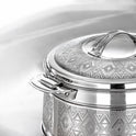 Almarjan 4 Pieces Rodha Stainless Steel Hot Pot Set Silver