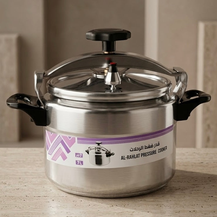 AL-RAHLAT Aluminum Pressure Cooker 5L – Versatile Family & Outdoor Cookware