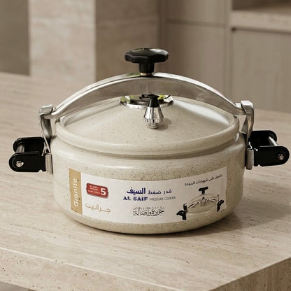 قدر ضغط جرانيت عريض ١٢ لتر - k98812/pw