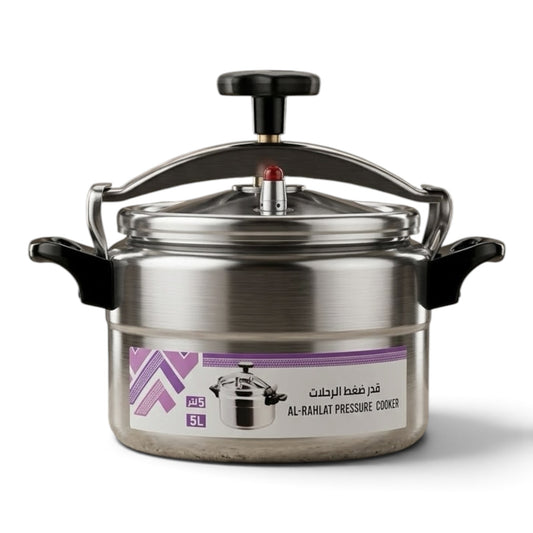 AL-RAHLAT Aluminum Pressure Cooker 7L – Large Capacity Banquet & Camping Pot