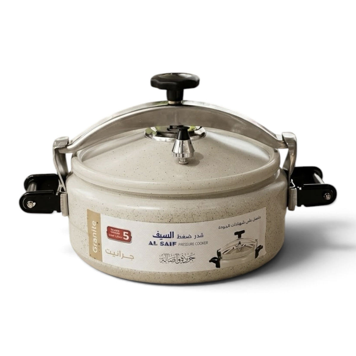 قدر ضغط جرانيت عريض ١٢ لتر - k98812/pw