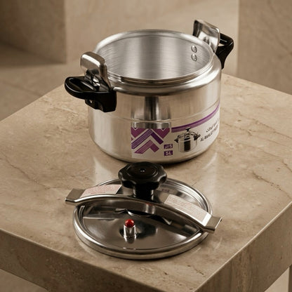 AL-RAHLAT Aluminum Pressure Cooker 5L – Versatile Family & Outdoor Cookware
