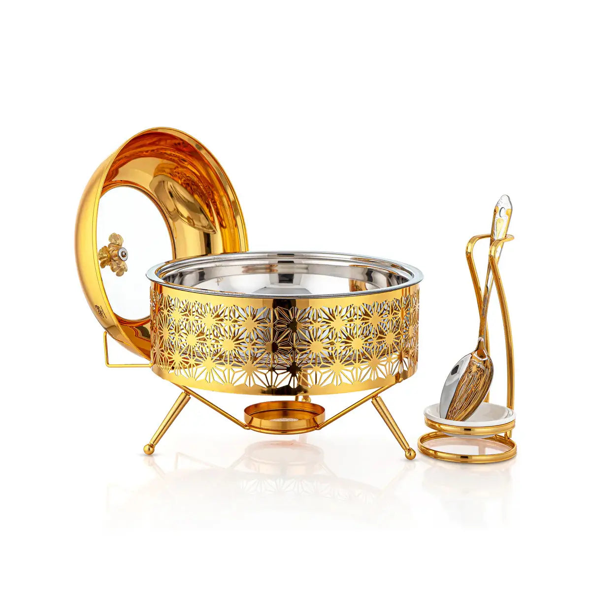 Chafing dish, gold - Mawaeen