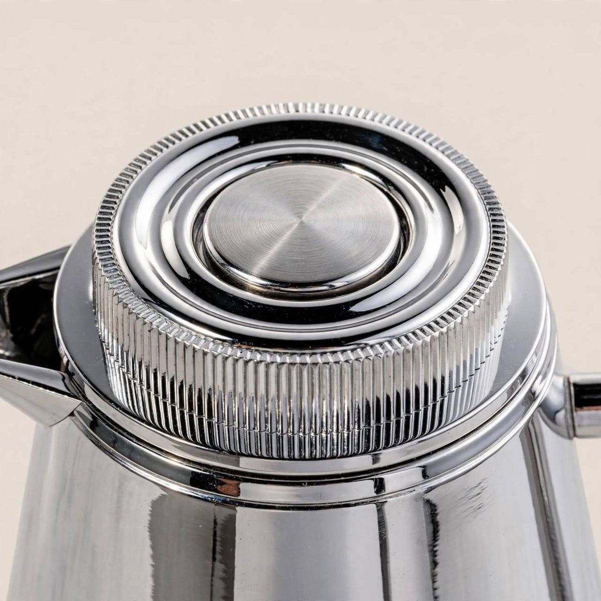Al Saif Silver Thermal Dallah Set (2-Piece, 1L & 0.75L)