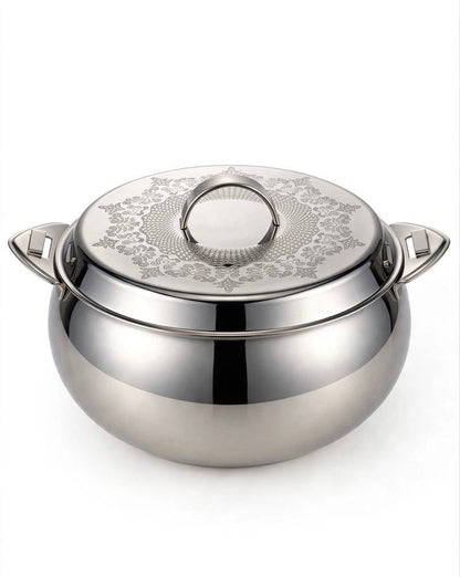 Royal Insulated Stainless Steel Thermal Food Warmer with Laser-Etched Lid & Dual Locking Clamps – 2500 ml