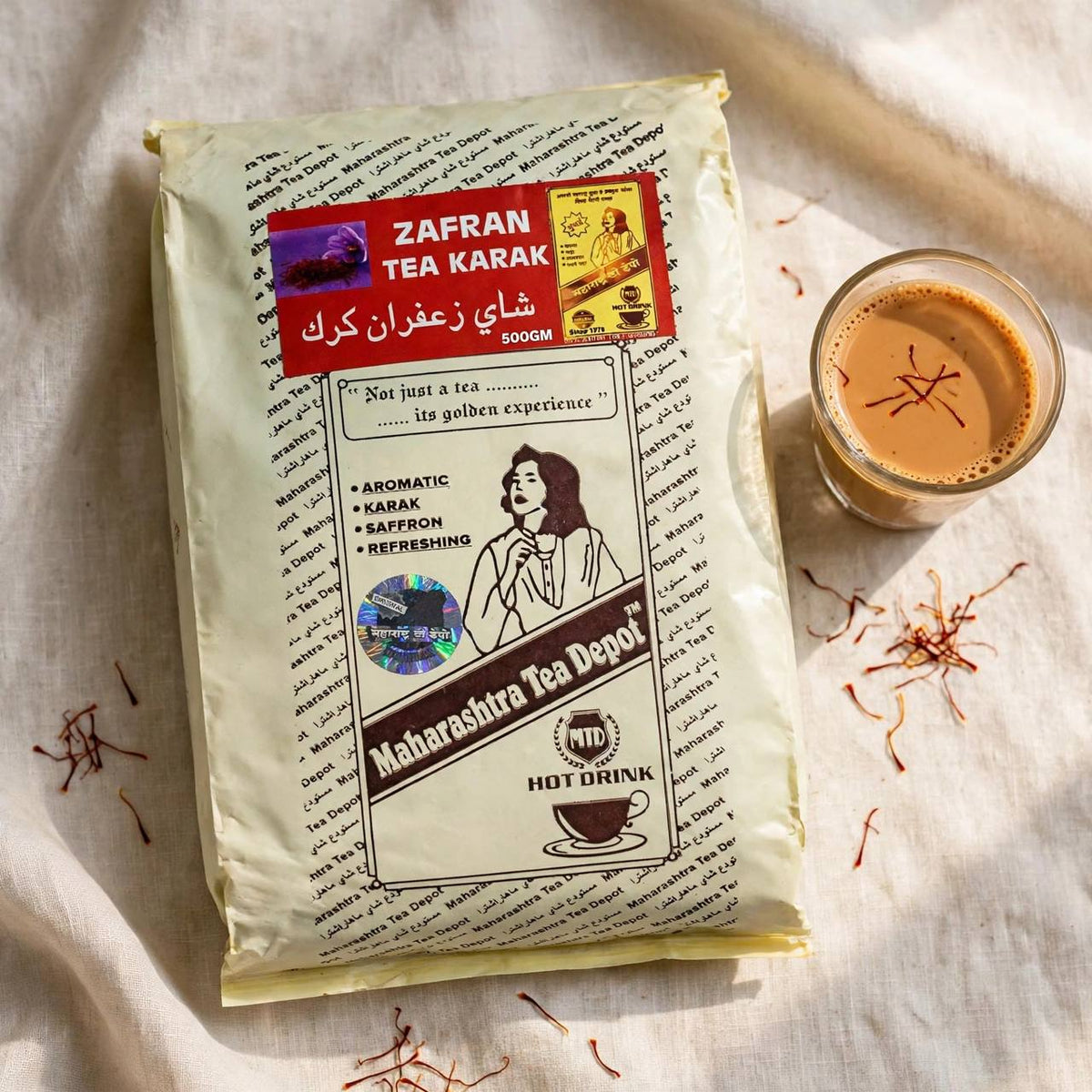 MTD Zafran Karak Tea Blend Indian Saffron Chai – 500g