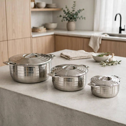 Classic Line 3-Piece Hotpot Serving Set (2500ML, 3500ML, 5000ML)
