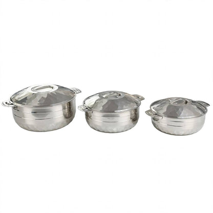 Classic Diamond 3-Piece Large Hotpot Serving Set (3500ML, 5000ML, 8500ML)