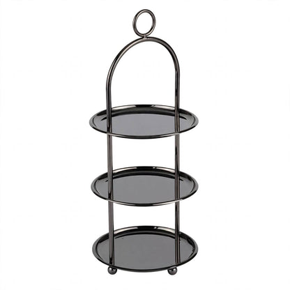 Small Chrome 3-Tier Round Candy & Sweets Display Stand