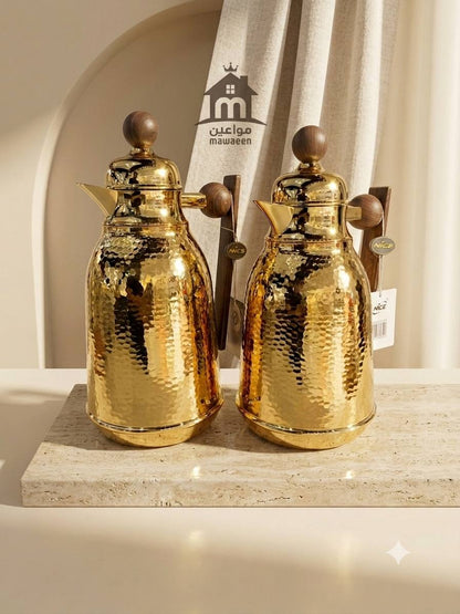 NICE Dallah Set GOLD - WOOD