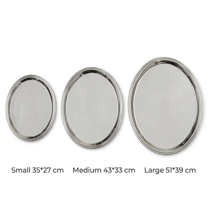 صينية بيضاوية 3 قطع f/silver-5704