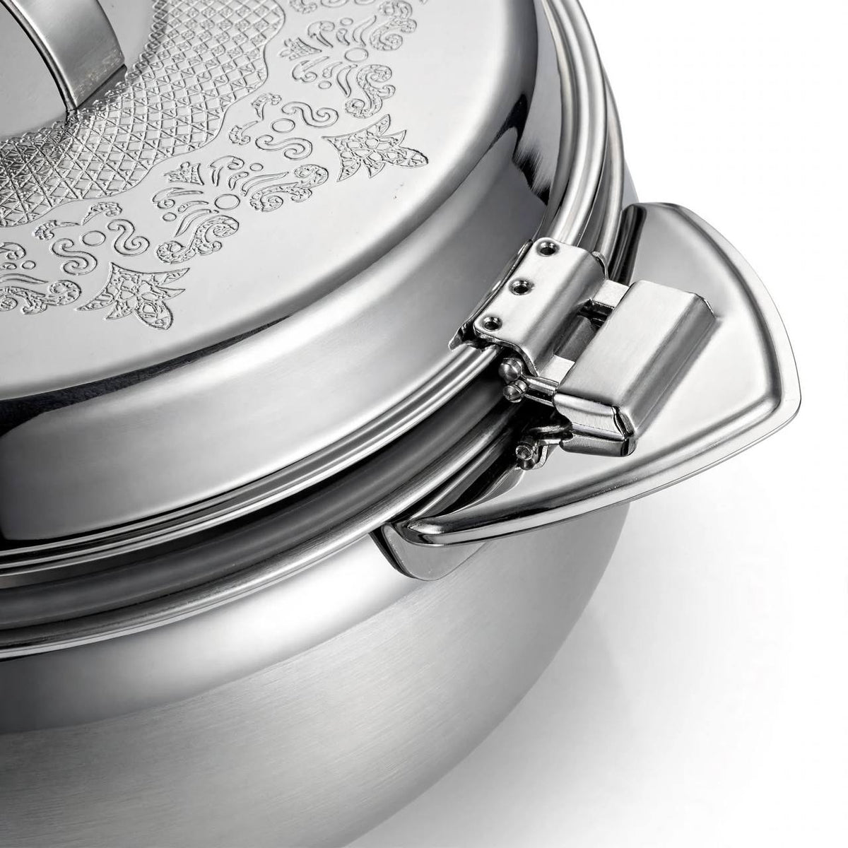 Royal Insulated Stainless Steel Thermal Food Warmer with Laser-Etched Lid & Dual Locking Clamps – 2500 ml