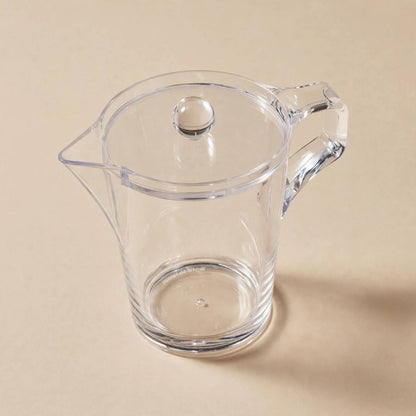 Shatterproof Clear Acrylic Mini Pitcher with Lid & Handle – 14x14cm