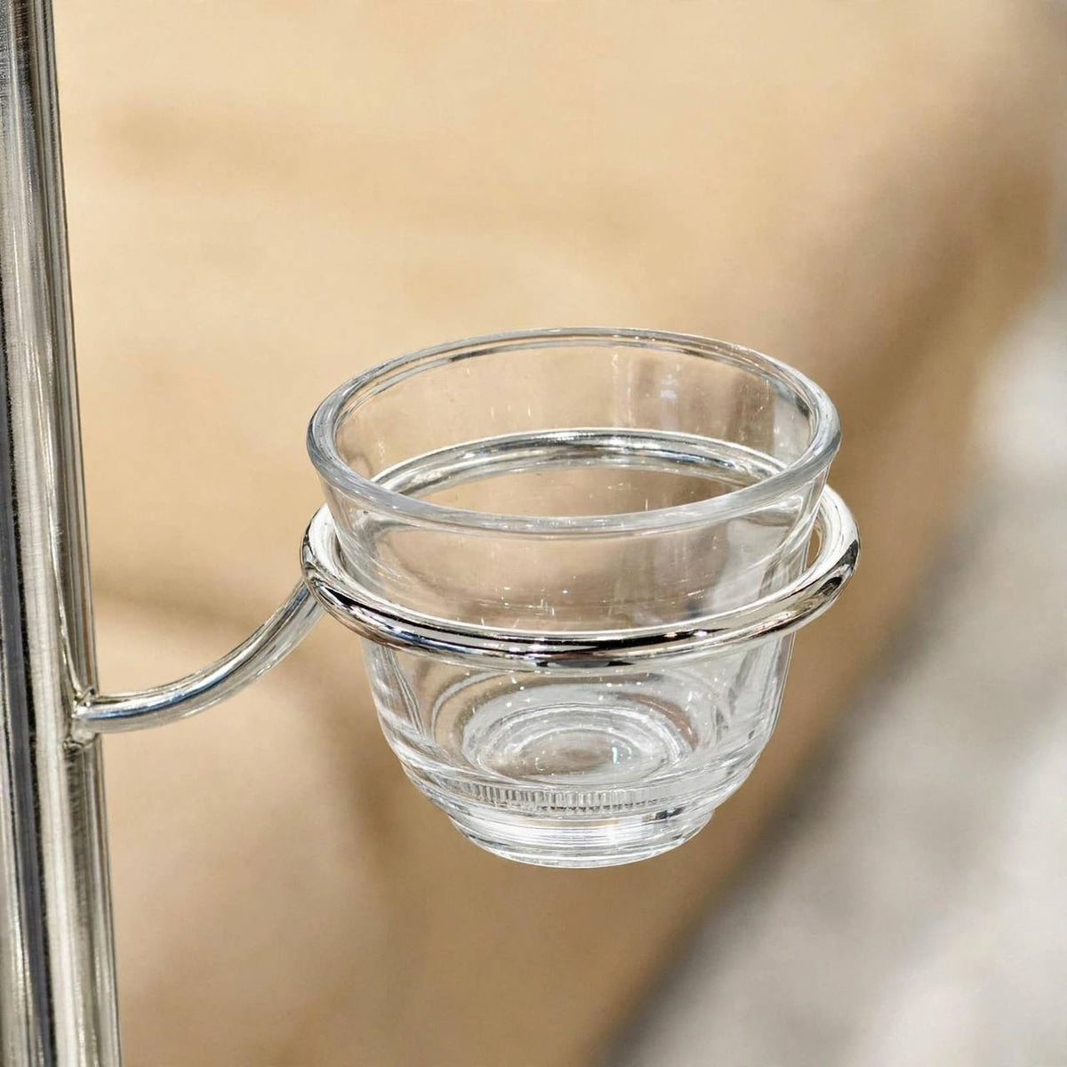 12-Cup Vertical Arabic Coffee Cup Holder – Polished Silver