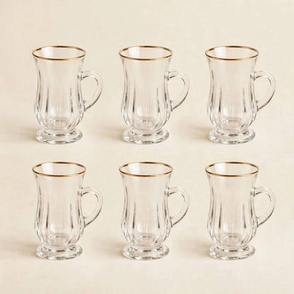 Rose Gold Tea & Coffee Hospitality Set with Blush Cawa Cups, Wooden Tray & Floral Accent