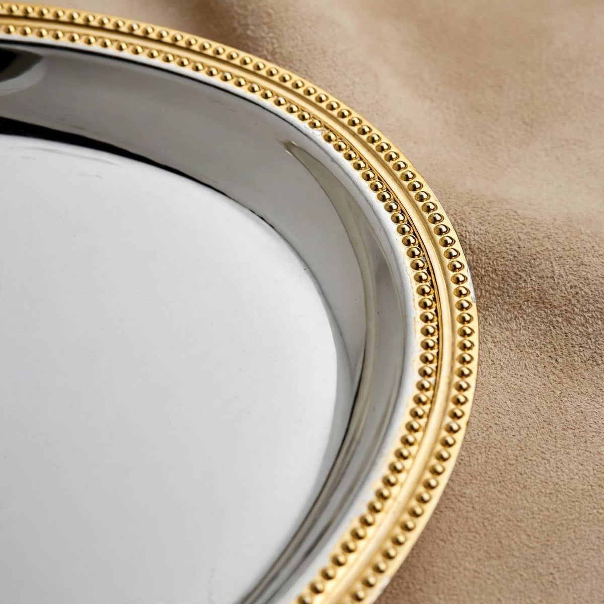 صينية بيضاوية 3 قطع s/gold-5705