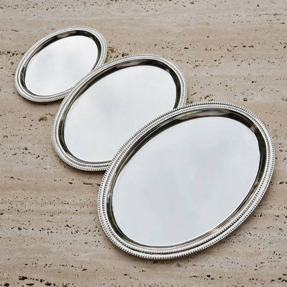 صينية بيضاوية 3 قطع f/silver-5704