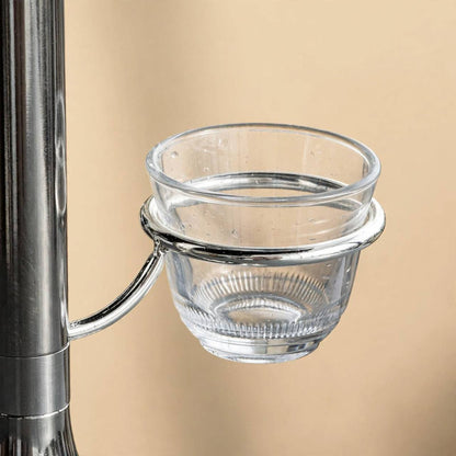 Vertical Arabic Coffee Cup Holder – Polished Chrome