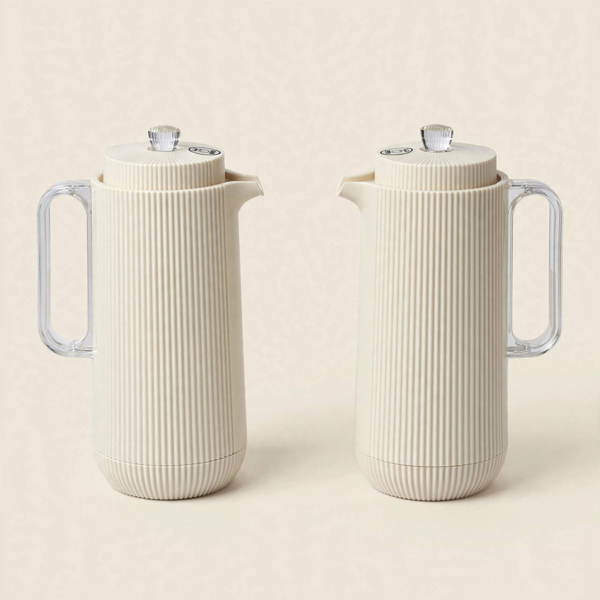 Fluted Cream & Floral Tea & Coffee Hospitality Set with Arched Cup Stand, Sugar Pot & Serving Tray