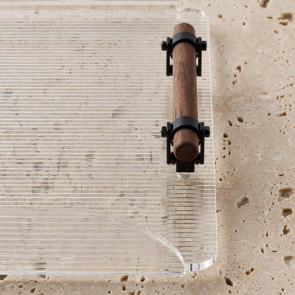 صينية مستطيلة من اللحاء الشفاف (L) h/wood-s-tr1060/cw2-l