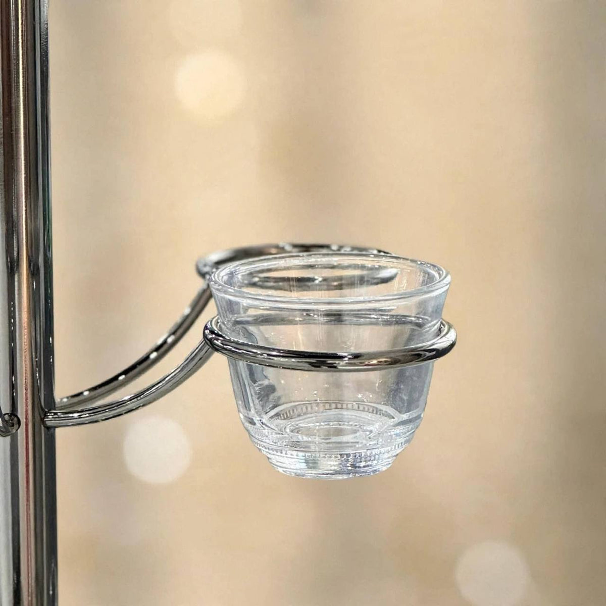 12-Cup Vertical Arabic Coffee Cup Holder – Polished Chrome