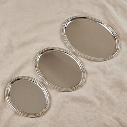 صينية بيضاوية 3 قطع f/silver-5704