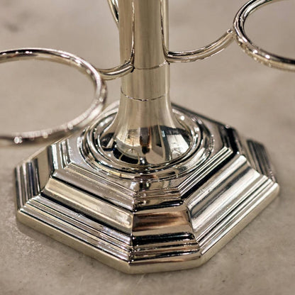 Vertical Arabic Coffee Cup Holder – Polished Silver