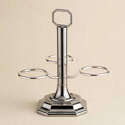 Vertical Arabic Coffee Cup Holder – Polished Chrome